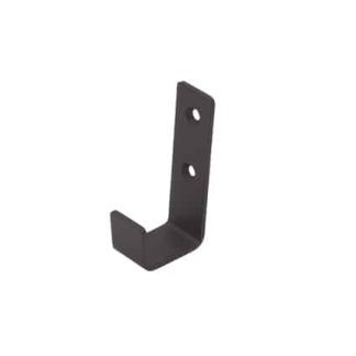 Porte manteau 1 tête inox noir mat