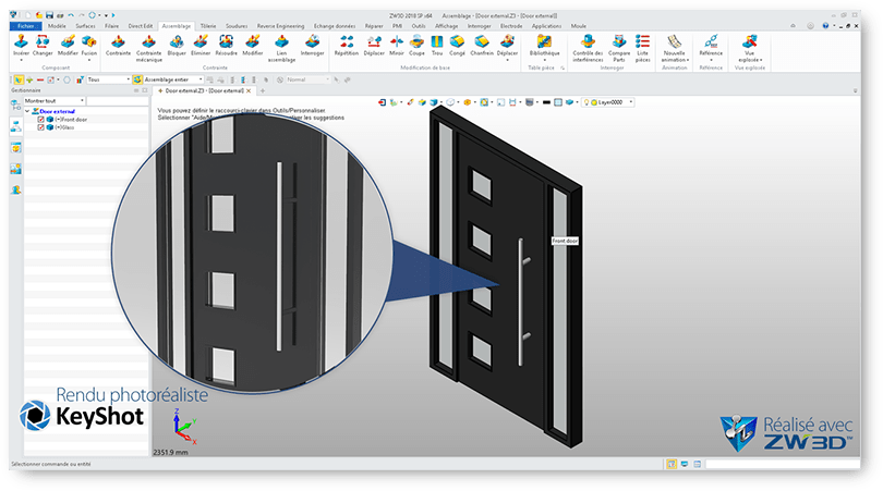 Logiciel 3D pour matérialiser votre demande.