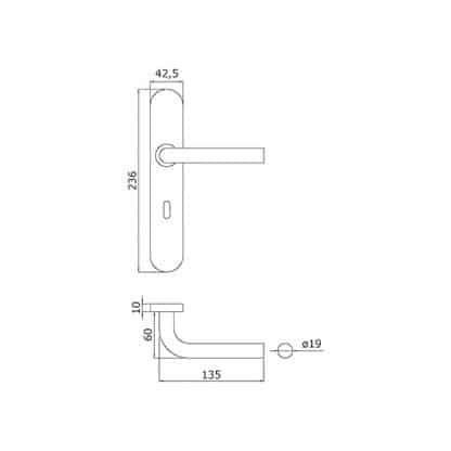 Ensemble sur plaque L-Line Cle L