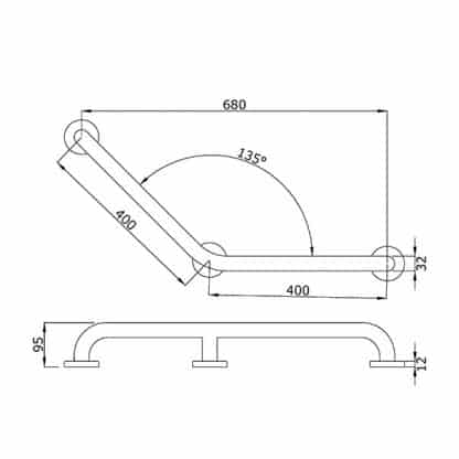 Barre de relevage 135°