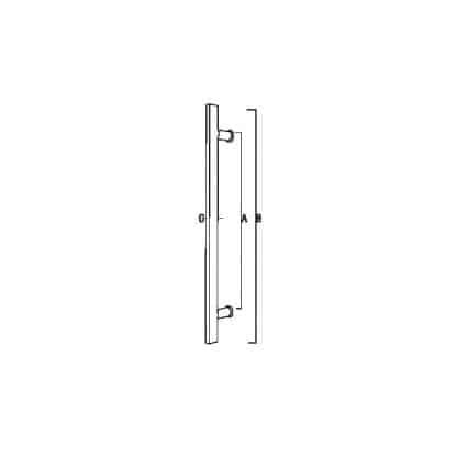 Poignée de porte battante Venise Inox brossé